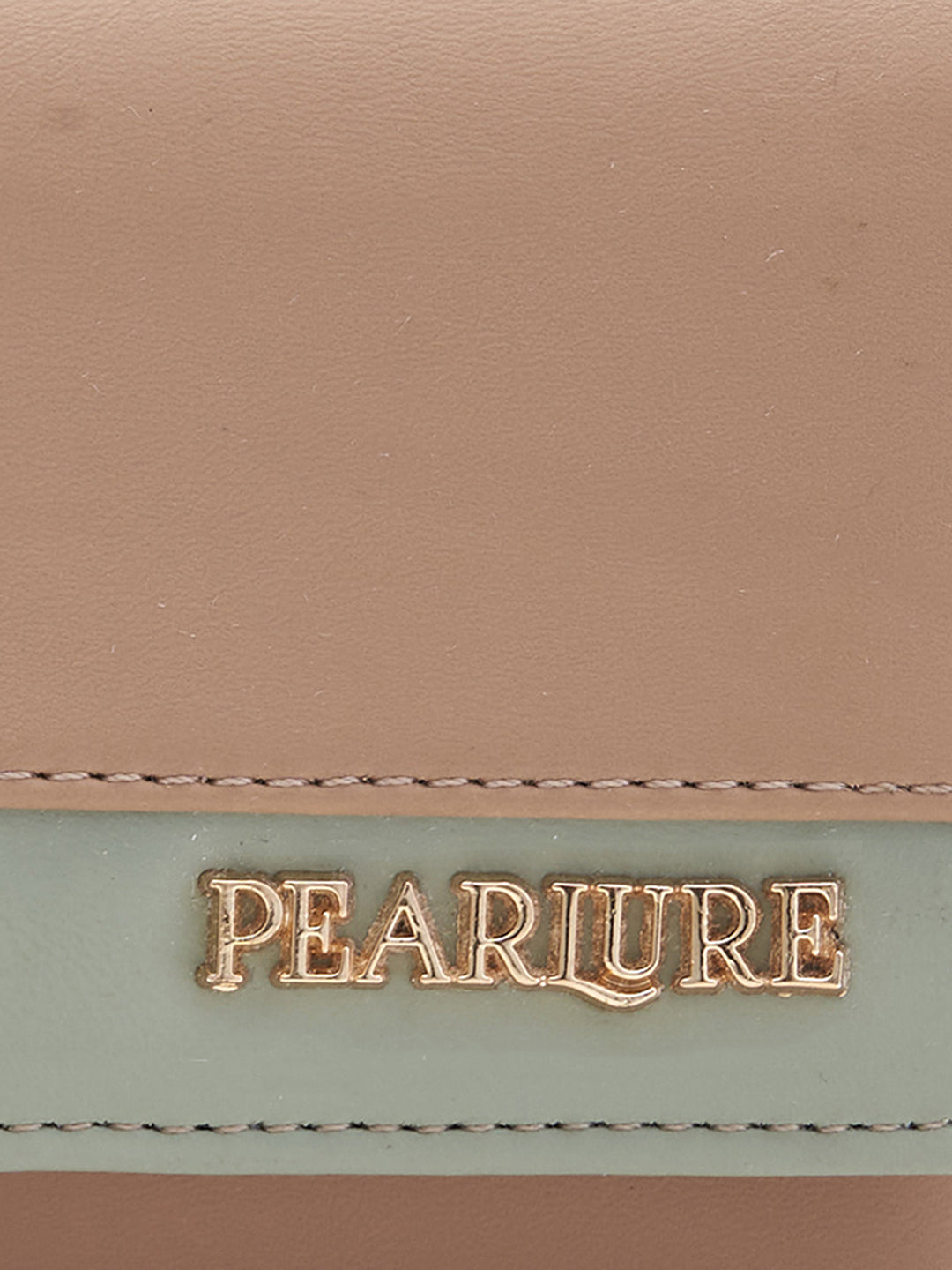Lisa 3 Fold Wallet - Beige & Mint Green