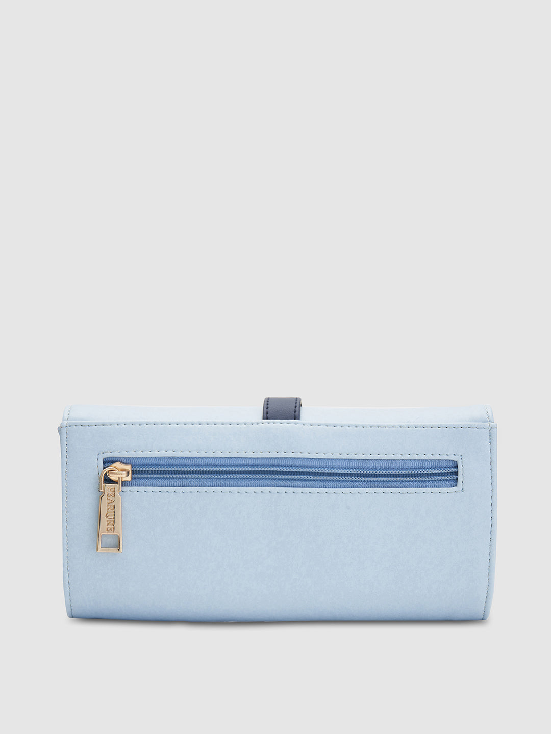Lisa 3 Fold Wallet - Light Blue & Blue