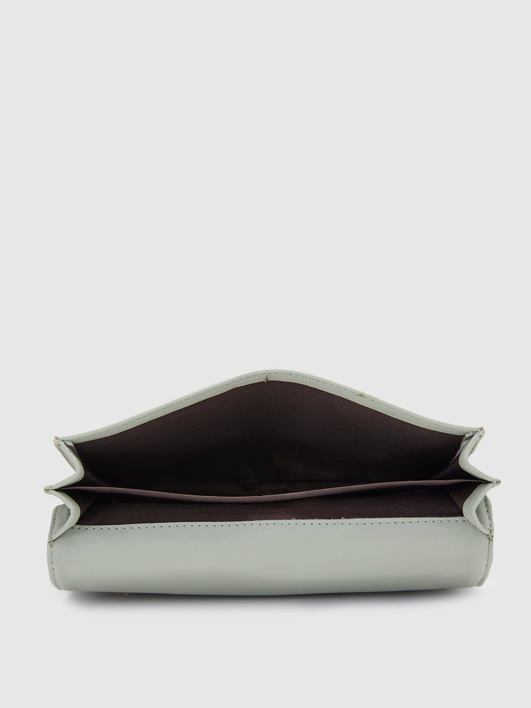 Lisa 3 Fold Wallet - Mint Green & Beige