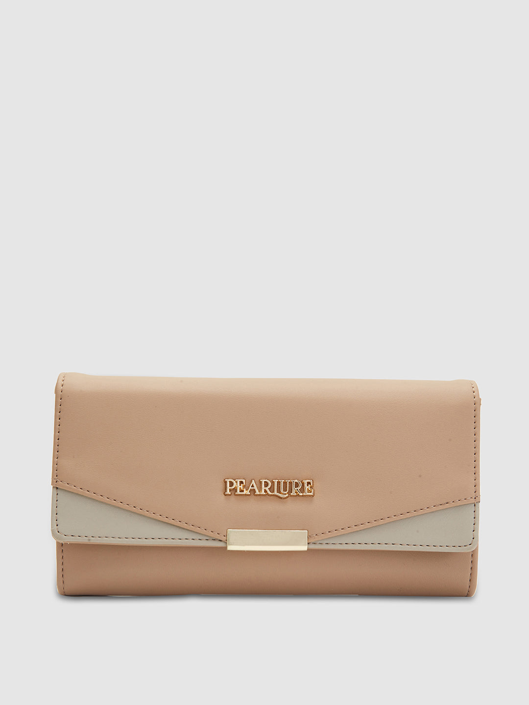 Charlize 2 Fold Wallet - Beige & Mint Green