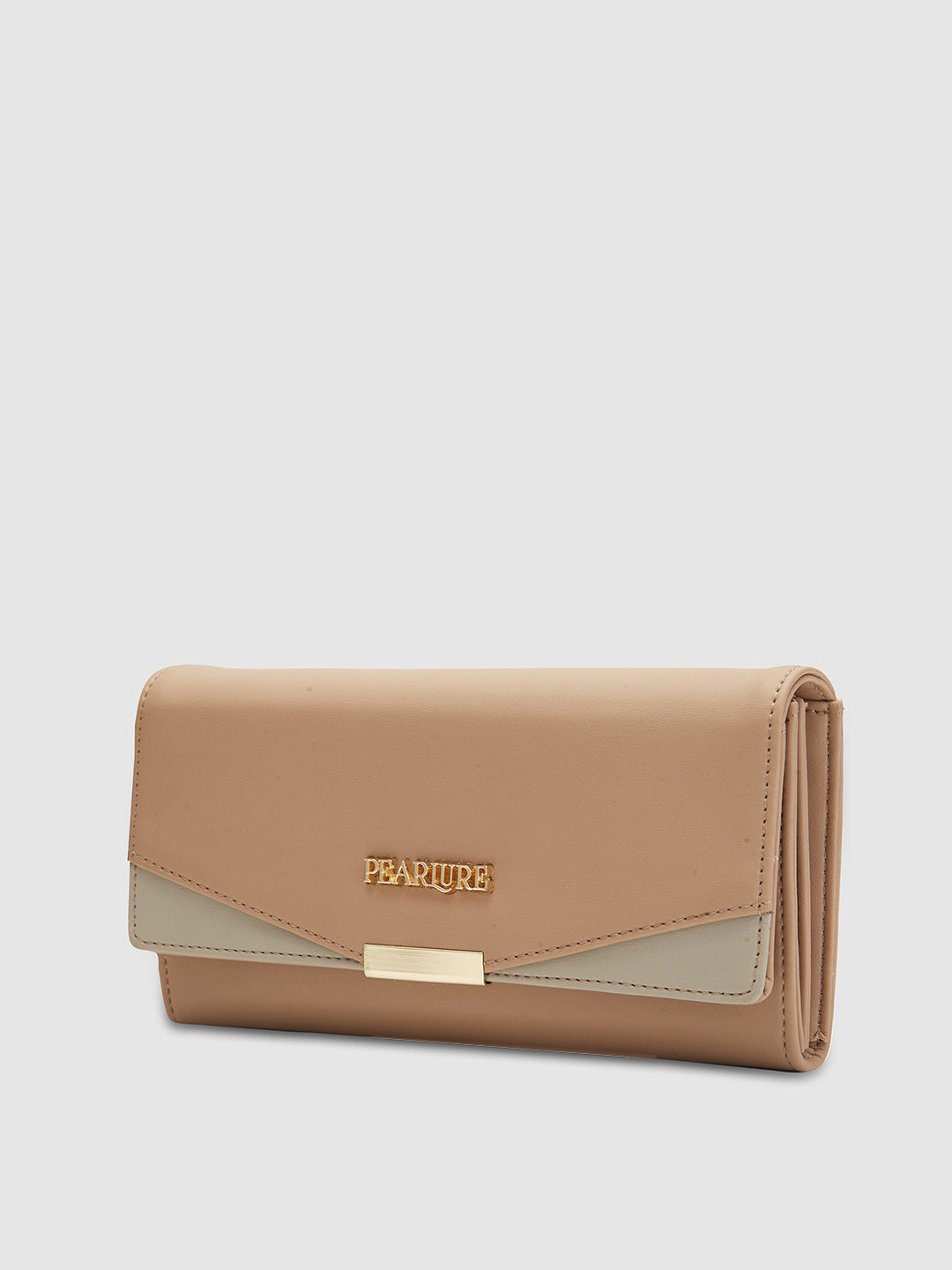 Charlize 2 Fold Wallet - Beige & Mint Green