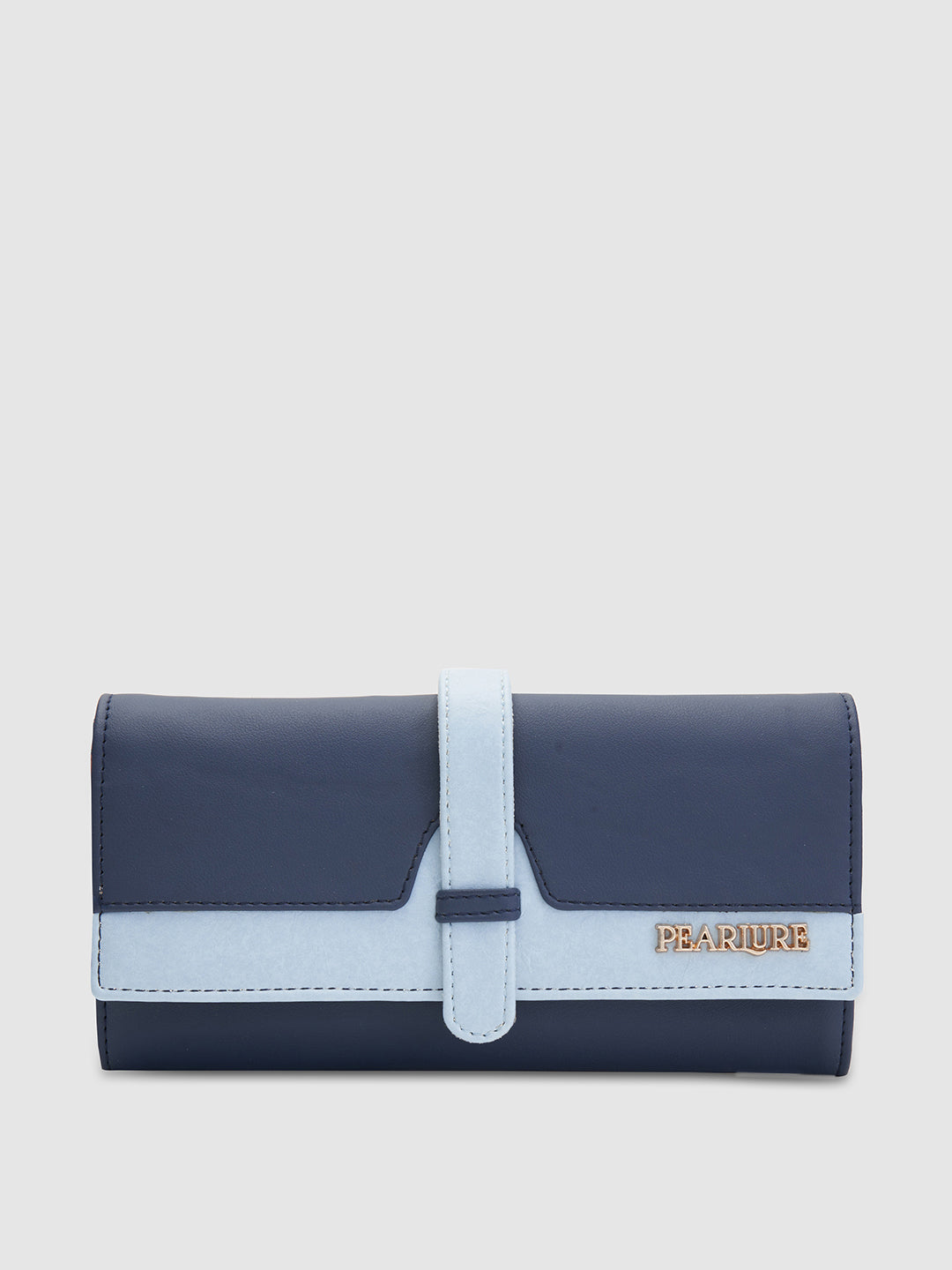 Lisa 3 Fold Wallet - Blue & Light Blue