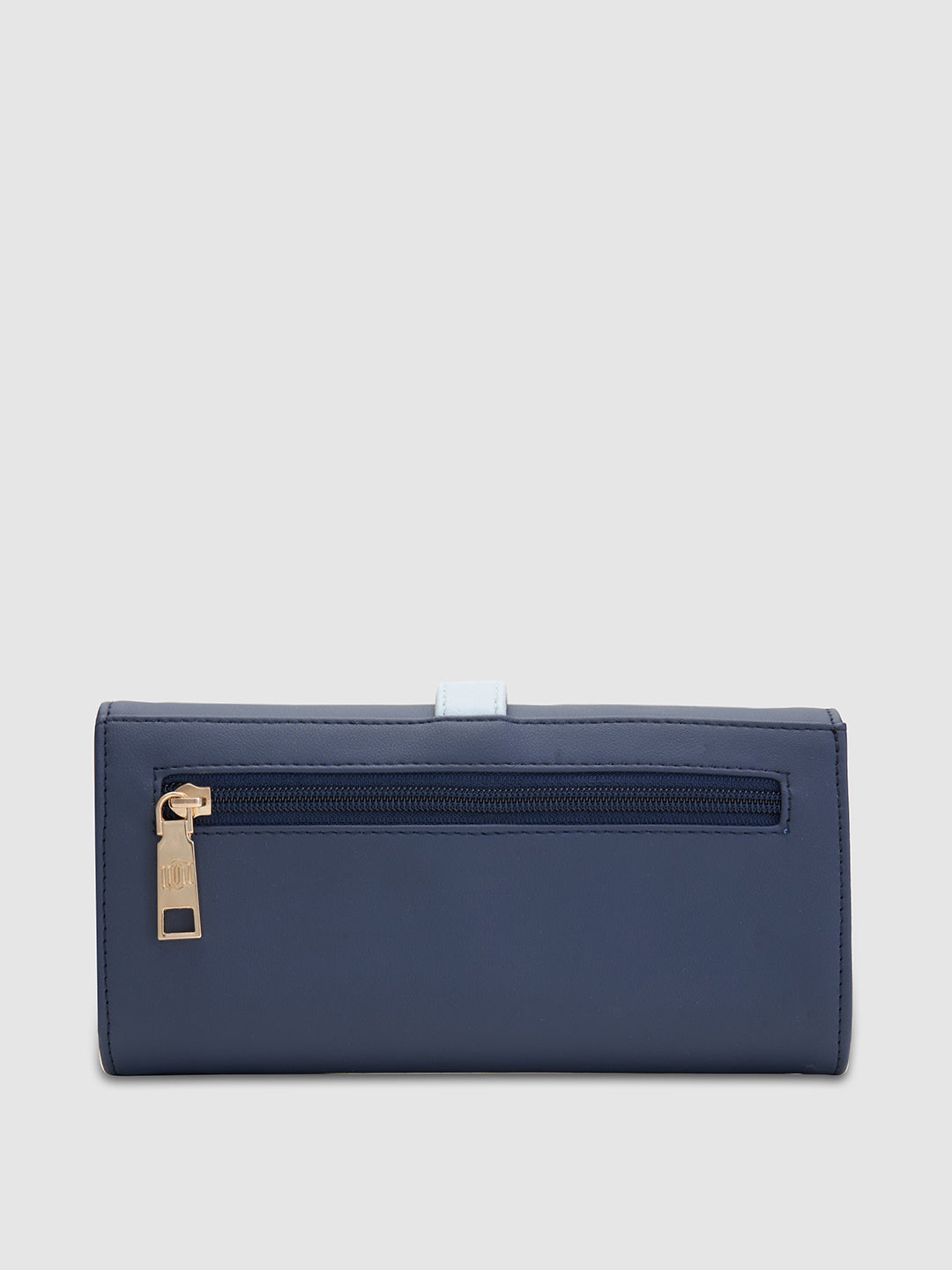 Lisa 3 Fold Wallet - Blue & Light Blue