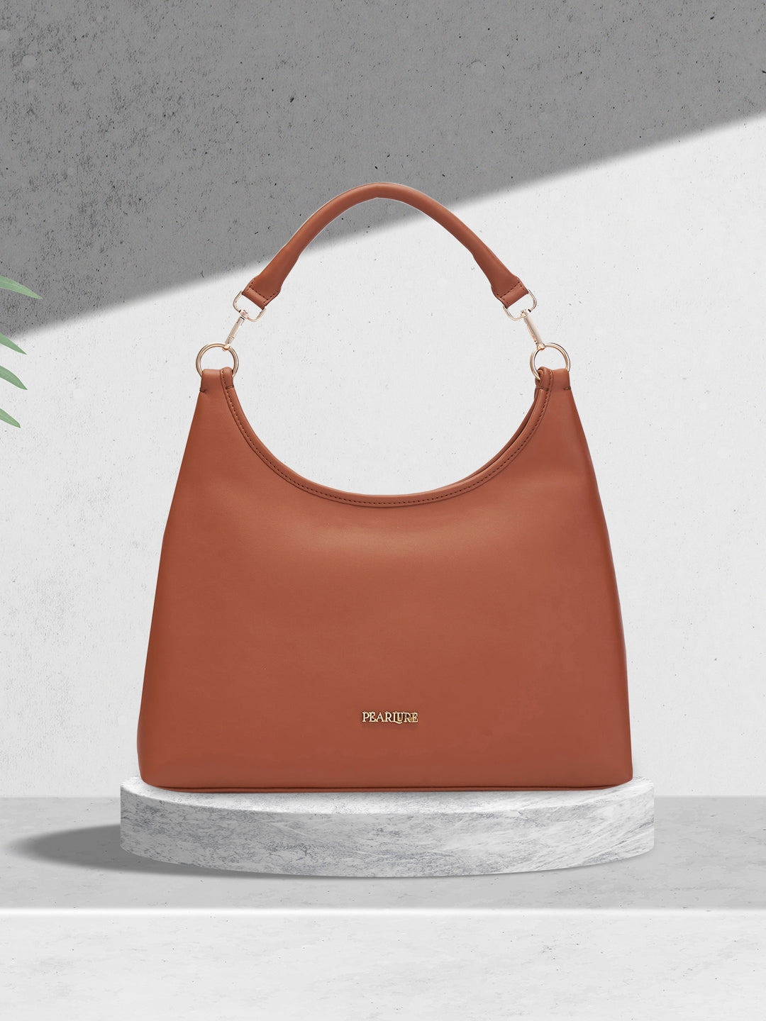 Nicole Hobo Handbag - Tan