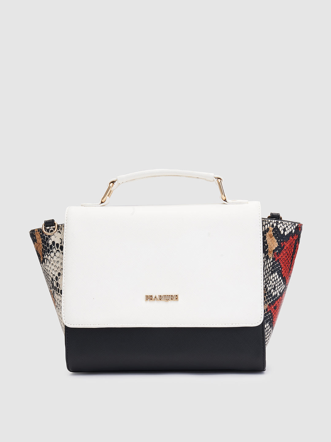 Julia Sling Handbag - Black & Snake