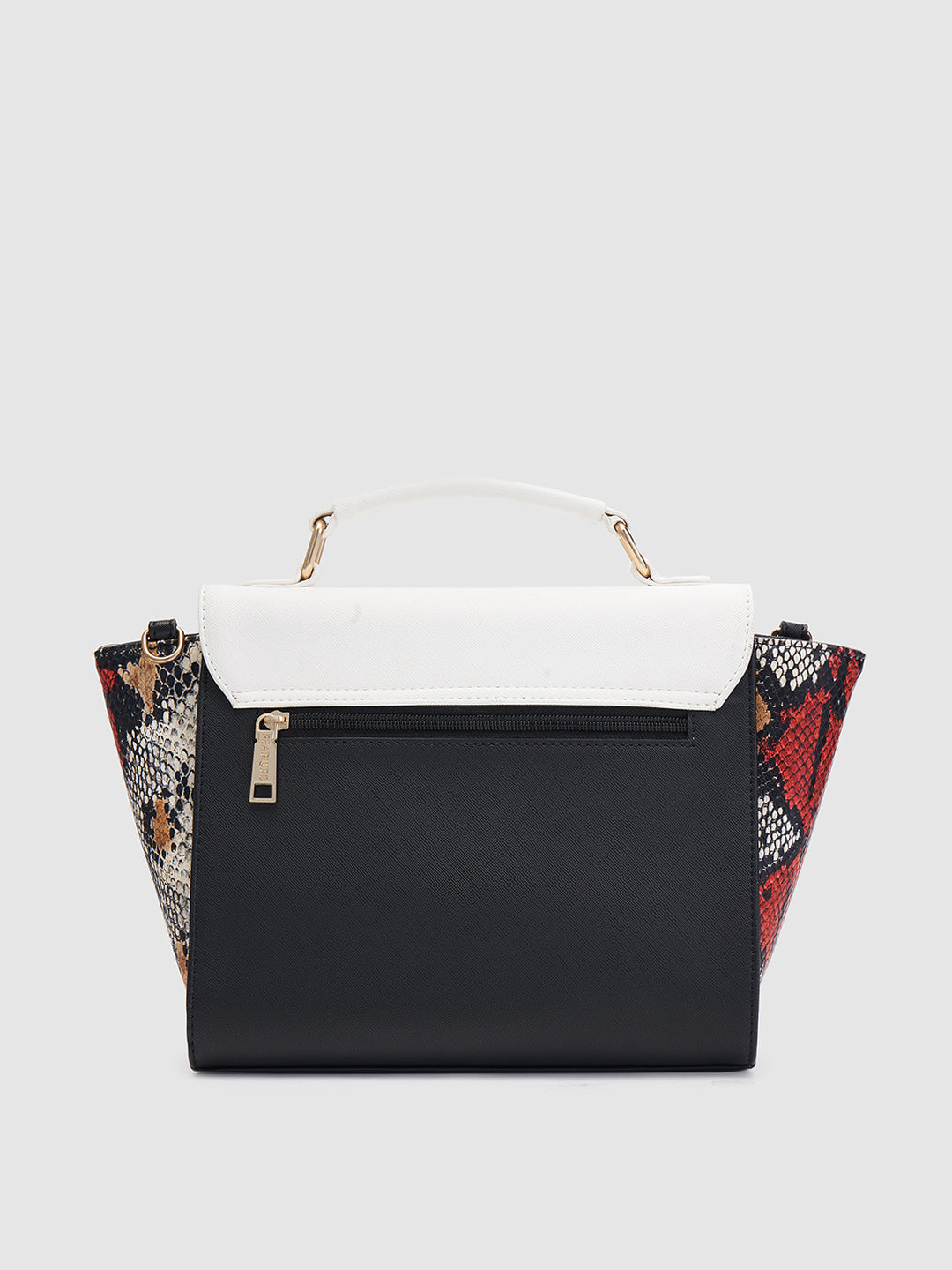 Julia Sling Handbag - Black & Snake