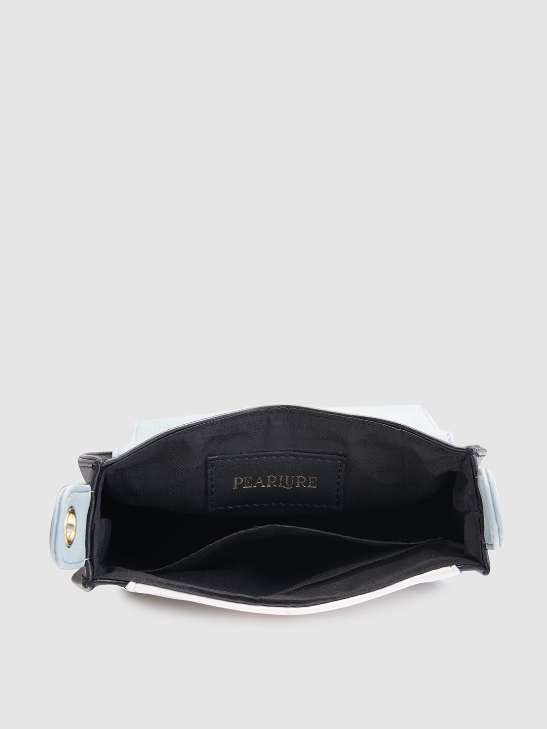 Anne Saddle Handbag - Black & Green