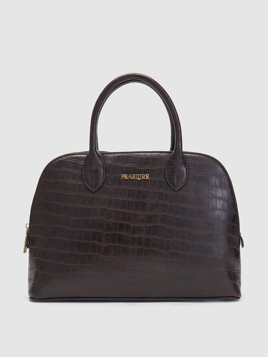 Scarlett Sling Handbag - Brown Croc