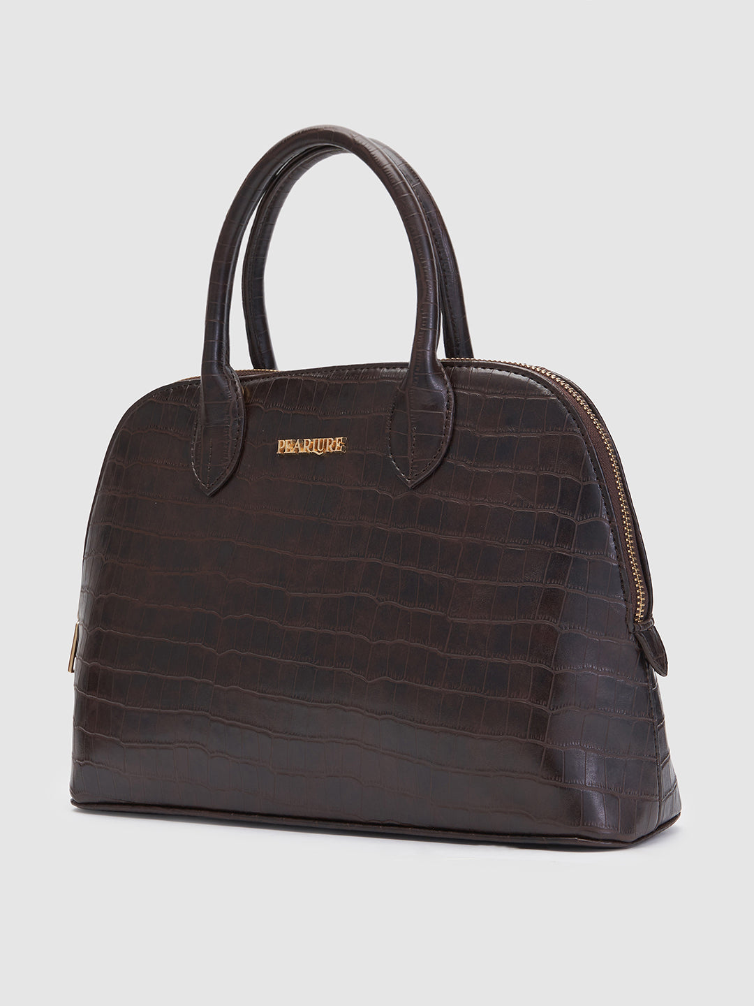 Scarlett Sling Handbag - Brown Croc