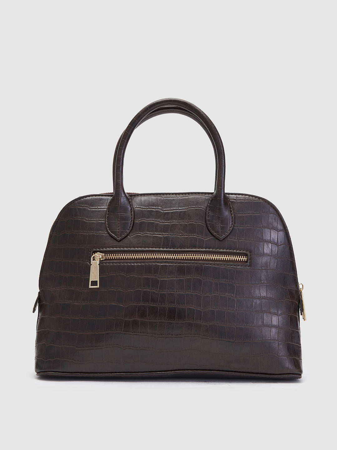 Scarlett Sling Handbag - Brown Croc