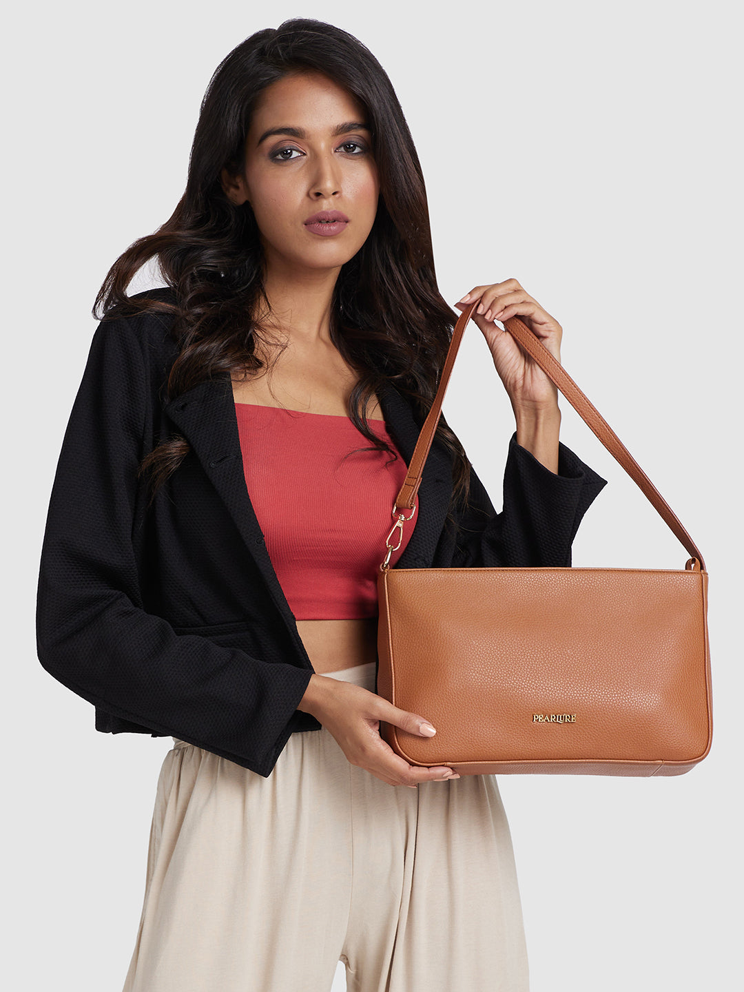 Megan Sling Handbag - Tan