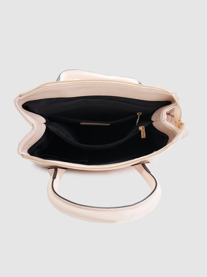 Kathy Satchel Handbag - Off White