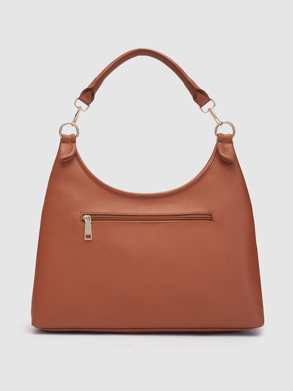 Nicole Hobo Handbag - Tan