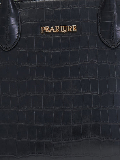 Scarlett Sling Handbag - Black Croc