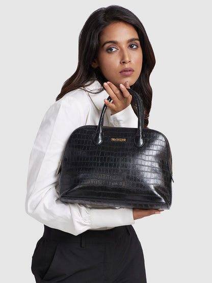 Scarlett Sling Handbag - Black Croc