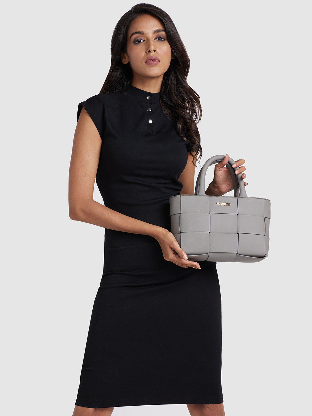 Jessica Tote Handbag - Grey